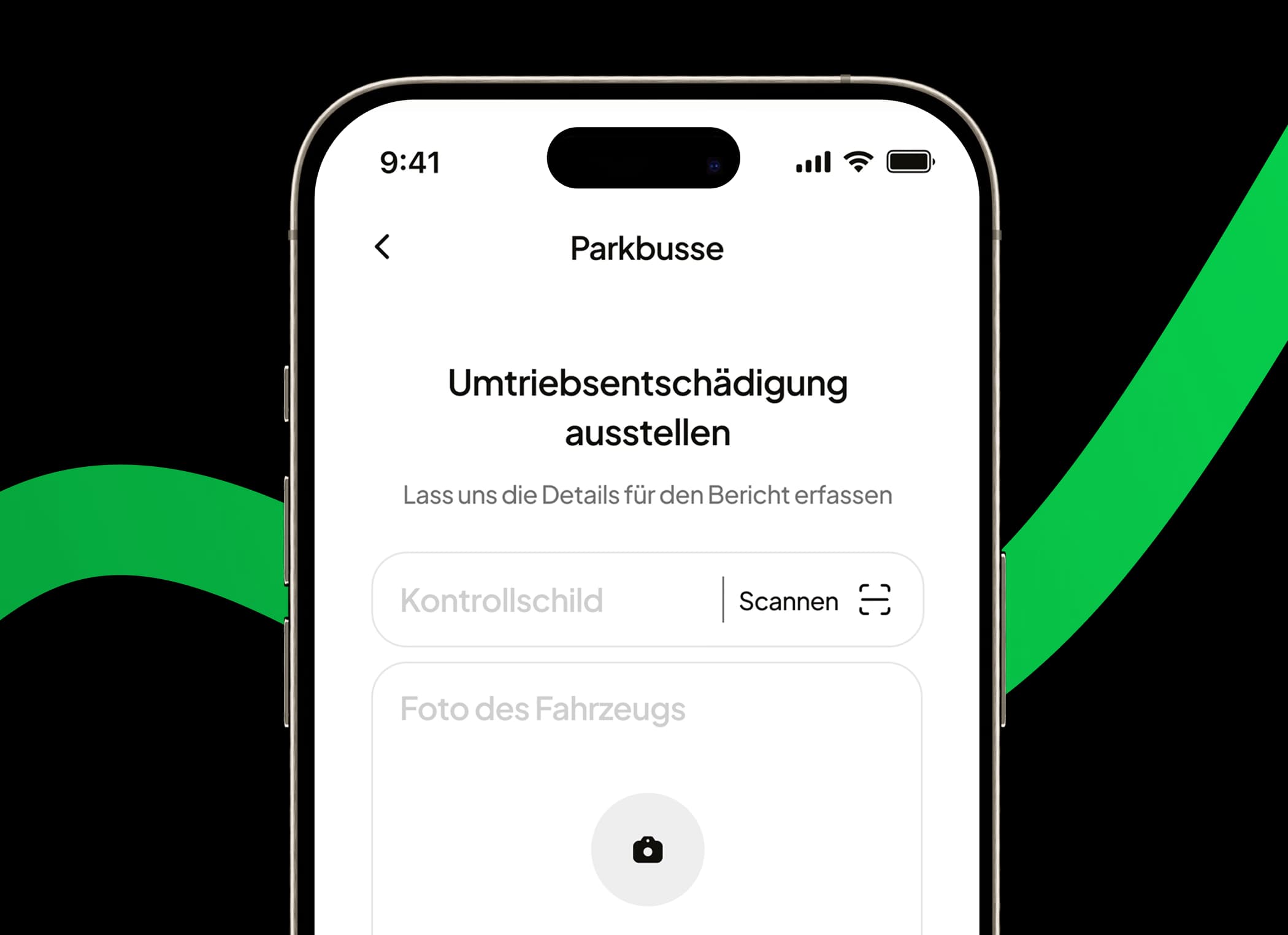 FalschParker App: Umtriebsentschädigung ausstellen
