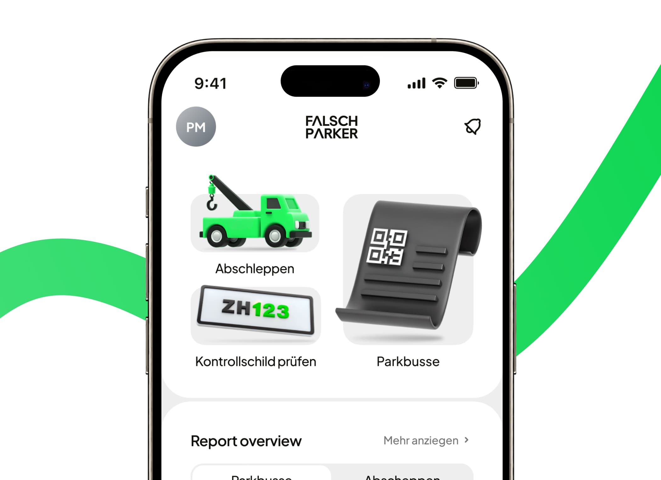 FalschParker App auf dem Smartphone eingerichtet