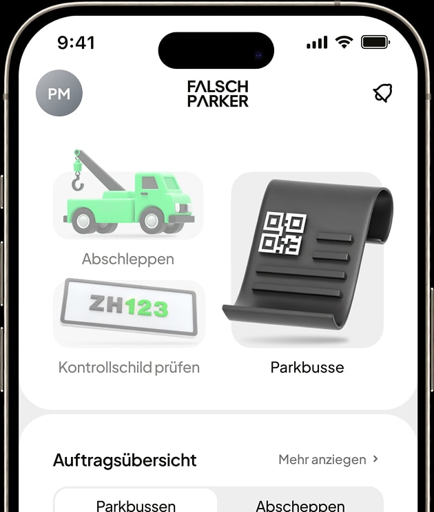 FalschParker App: Kennzeichen des Falschparkers scannen