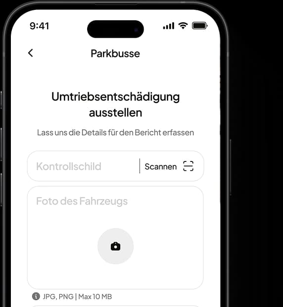 App FalschParker sur le smartphone