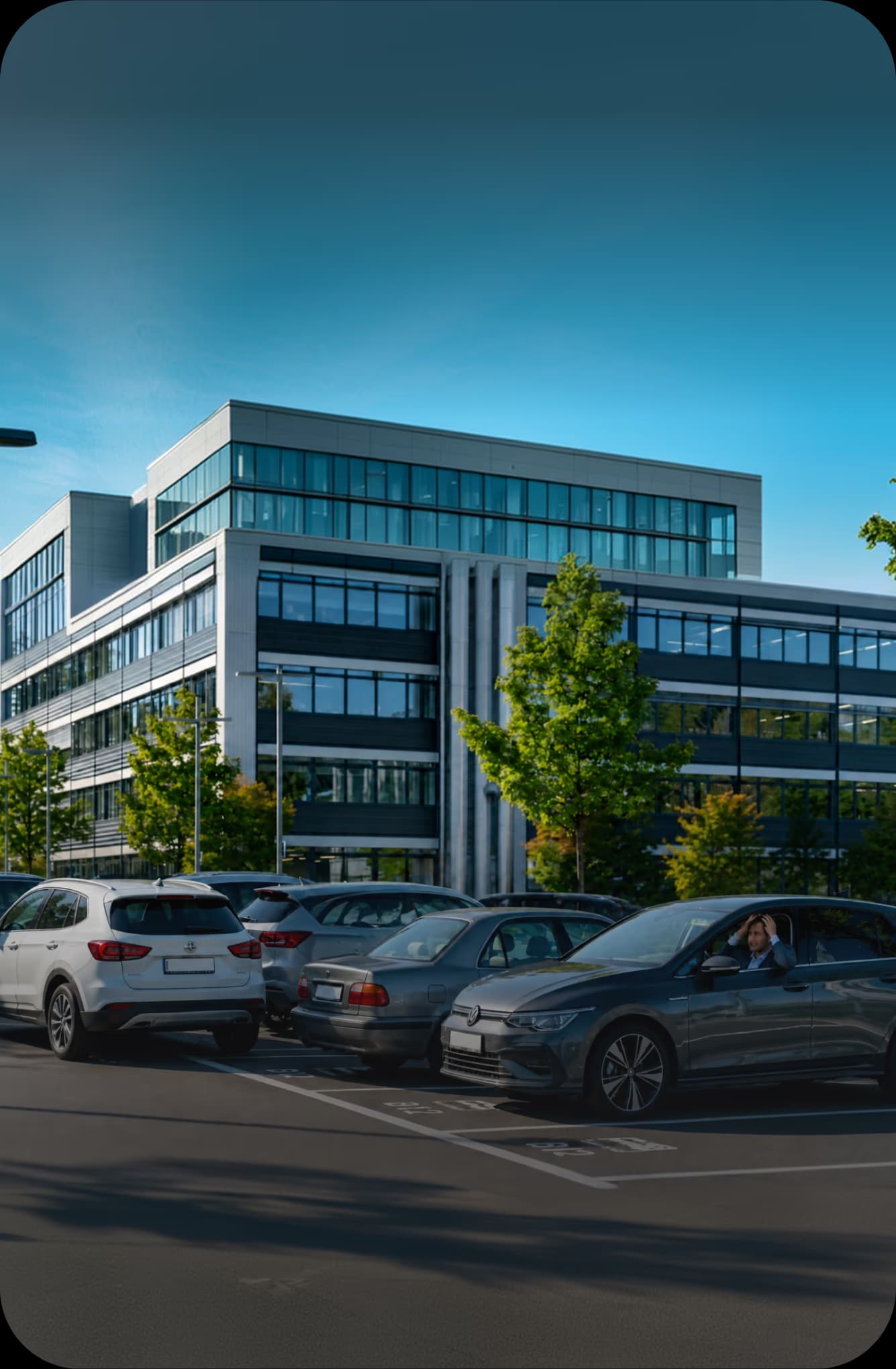 Zone de livraison bloquée sur le site d’une entreprise